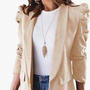 Amazon Fashion Puff Sleeve Blazer Jacket Large